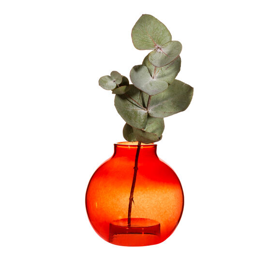 Red bubble vase